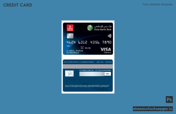 Vereinigte Arabische Emirate, Dubai Islamic Bank, Emirates Skywards DIB Platinum – Beispielvorschau